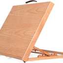 Wood Drafting Table Easel Drawing and Sketching Tabletop Easel A3 Painting Easel for Artists, Children, Beginners Student (Nature, Small)