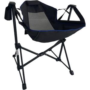 Hammock Camping Chair Folding Camping Swinging Chair, Cozy Head Pillow, Carrying Bag, Portable Lightweight Rocking Chair for Camping Fishing Picnic