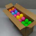 JOYIN 100 PCS 2.3" Easter Eggs, Empty Plastic Eggs Fillable Colorful Bright Eggshell Bulks for Easter Hunt, Filling Treats, Party Favor, Basket Stuffers, Classroom Prize Supplies