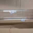 upsimples 2 Pack 35.5x5.5 Inches Acrylic Shelves for Wall Storage, Floating Bookshelves for Kids, Display Shelf Organizer for Bathroom, Bedroom, Living Room, Kitchen, Clear