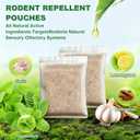 15 Pack Mouse Repellent Pouches, Peppermint Oil Repellent for Mice, Natural Rodent Repellent Pouches Effectively Repels Rodents, Mosquito, Spiders, and Other Pests, Indoor & Outdoor Use