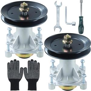 GELASKA 2 Pack 587819701 Spindle Assembly Kit with 532199789 Pulley Replaces 187292, 192870, 187281, 587820301, 532187292, 539112057, 587125401, 587256401, 532187281, 532192870, 532192872, 587253301