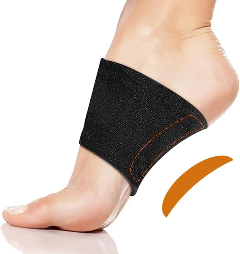 Plantar Fasciitis Pain Arch Support Sleeves BraceUpdated Version Adjustable Compression Arch Inserts, Orthotic Inserts Support for Flat Feet, Fallen Arches, High Arch, Heel Pain, Women and Men (Arch Support Pads, M 8.5-12 / W 10-13)
