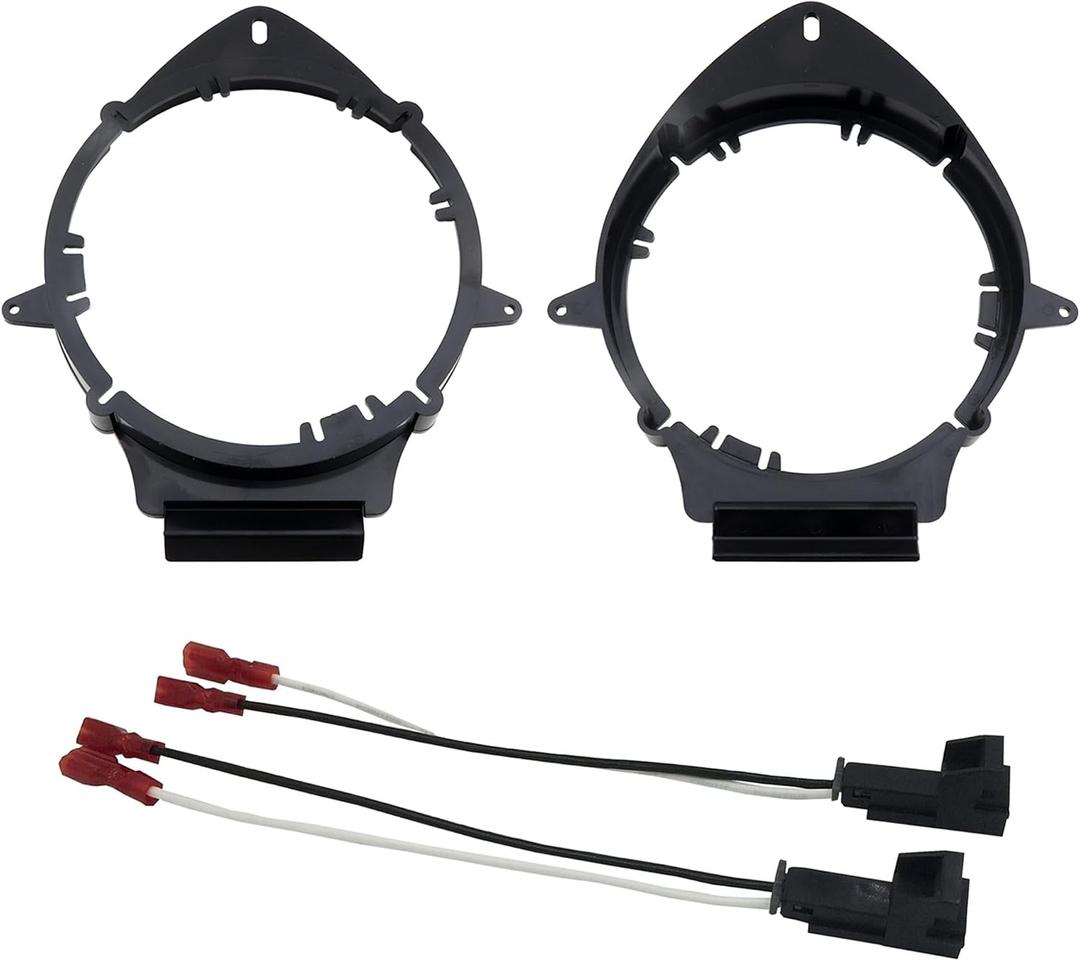 6.5"/6.75" Speaker Mounting Adapter for GMC Chevrolet Caddilac Pontiac Buick Hummer with Wiring Harness (1X Pair)