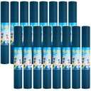 Funtery 3 mm Thin Yoga Mats Bulk, 68 x 24 Inches Lightweight PVC Exercise Mats Non Slip Workout Fitness Pads for Yoga Pilates Stretching Classes Gym Home Studio(Ocean Blue,16 Pack)
