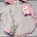 Malier Dog Winter Coat, Reversible Fleece Dog Cold Weather Coats, Windproof Warm Snow Puppy Jacket Vest Pet Clothes for Small Medium Large Dogs (Pink, X-Small)