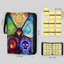 Card Binder for MTG/TCG,9 Pocket Trading Card Binder for YGO/PTCG,Holds 720 Cards,Collector Card Album for Standard Game Cards,Toys Gifts (Colorful)