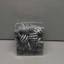 Christmas Candy Cane Lollipop Ornaments for Christmas Tree 48Pcs Xmas Plastic Peppermint Christmas Tree Hanging Ball Pendants for Xmas Party Indoor New Year Holiday Home Decorations (Black)