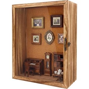 5 Inch Extra Deep Shadow Box Frame, 12x16 Wood for Memorabilia Display