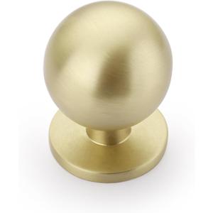 Asidrama 10 Pack Brushed Brass Kitchen Cabinet Knobs, Cabinet Knobs Kitchen Cabinet Hardware for Cupboard Drawer Knobs Dresser Knobs