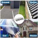 M MINGLE 4 in 1 Pressure Washer Nozzle, Downstream Soft Wash Nozzle Kit, All Metal 4 Way Washing Tip Holder, 1/4" Quick Connect for House Wash Gutter Cleaning