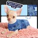 FUAMEY Recovery Suit for Dogs After Surgery, Soft Breathable Dog Bodysuit E-Collar & Cone Alternative Surgical Suit, Male Female Dog Neuter Spay Suits Anti Licking Wounds, Onesie, Blue Tie Dye, L