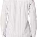 Amazon Essentials Women's Regular-Fit Long-Sleeve Button-Down Poplin Shirt, Business Casual, Office Work, Lilac White Variegated Stripe, XX-Large