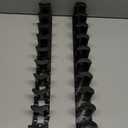 Hat Organizer for Baseball Caps, Holds 10 Hats Baseball Cap Organizer Rack, Wall Mounted Hat Holder for Closet or Door, Easy Installation Stand Baseballs Rack for Living Room Closet (black_2pcs)