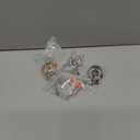 4 Pieces Halloween Retractable Badge Reel Acrylic Ghost Pumpkin Badge Holder Nurse ID Badge Holder with Alligator Clip Glitter Halloween Decorative Badge Reel for Student Teacher Doctor Nurse