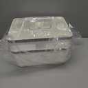 BYUNER Plastic Shower Caddy Dorm: Portable Bathroom Caddy Organizer with Handle and Holes, Cleaning Basket, Hard Shower Basket Storage Tote for Toiletry, College Dorm Room Essentials White/Silver