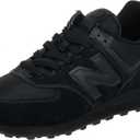 New Balance Men's 574 Core Sneaker (11, Black/Black)