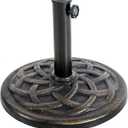BACKYARD EXPRESSIONS PATIO  HOME  GARDEN 911554 21 Pound Umbrella Base, Bronze