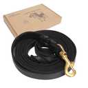 Guiding Star Leather Dog Leash 6ft, Dog Leashes for Large Dogs Heavy Duty, Soft Braided Handmade Leather Training Leash for Large & Medium Dogs (6ftx3/4inch, Black)