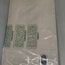 4 Pack Letter Size File Storage Box Collapsible, Fabric Hanging File Folders Organizer, Portable Office Document Holder with Metal Handle, Smooth PVC Rails, Beige