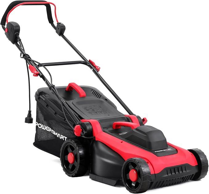 14 Inch Small Corded Lawn Mower with 12.5-Amp Motor, Ergonomic Handle
Large Capacity Grass Catcher, 6-Position Height Adjustment, Lightweight