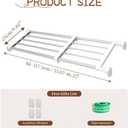 Hershii Expandable Shelf Rod Closet System Heavy Duty Clothes Hanger Adjustable DIY Storage Organizer Shoe Rack