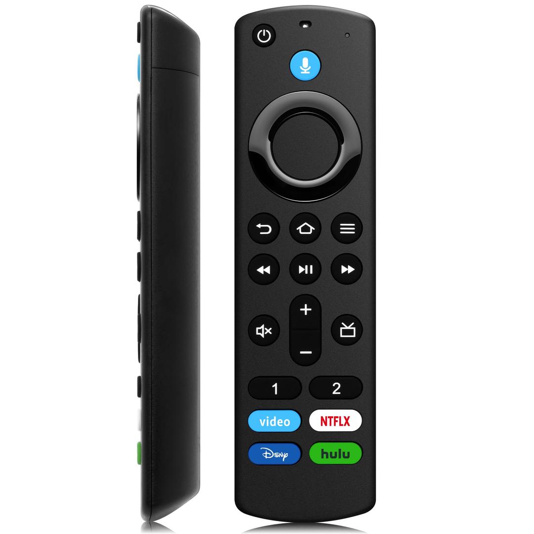 Replacement Voice Remote Control Fit for Fire Smart TVs Stick, TV Cube, TV Lite, Stick 4K/4K Max (1st / 2nd Gen), and Fit for All Insignia, Toshiba, Pioneer Smart TV