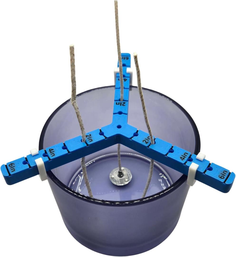 Universal Candle Wick Holder 3 Way: Holds 1 or 3 Wicks for Candle Making. (3)