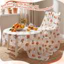 Mindsoft 3 Pcs Orange Cuties Table Runner, 10ft Tablecloth Little Cuties Baby Shower Decorations Gauze Embroidery Tulle Lace Runner Orange Fruit Decor for Table Wedding Birthday Bridal Baby Shower