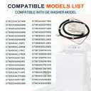 WH08X32657 Washer lid Lock and Harness for GE, Replace WH08X31222 4963152 AP7033485 PD00070146 PS16619254, for Model GTW335ASN2WW GTW465ASN2WW GTW465ASN9WW HTW240ASK6WS GTW220ACK7WW GTW465ASN3WW