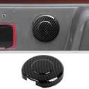 JWWY Spare Tire Lock Cover Trim Decoration Protective Fit for 2014-2024+ Chevy Silverado Colorado GMC Canyon,GMC-Sierra, Exterior Accessories Carbon Fiber