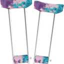 Crutch Pad Crutch Underarm Pads Crutch Hand Grip Covers Crutch Cover Washable (1 Pair) OneSize Multi-Color (Color CP09)