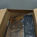 HapiRm Rolling Kitchen Carts with Storage - Microwave Table Stand with 6 Hooks & 3 Baskets, kitchen Island Cart on Lockable Wheels, 28.3" L  14.6" W Bakers Rack Cart for Dining Room Coffee Bar Office