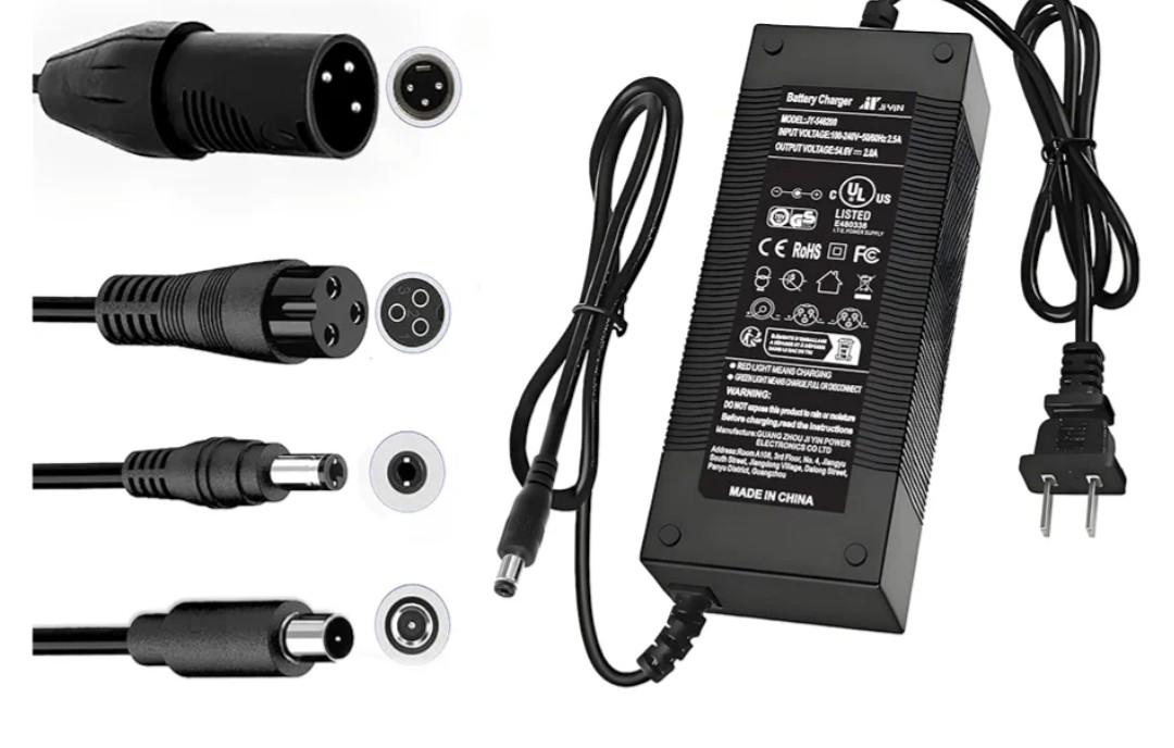 UL Certified 54.6V 2A Fast Electric Bike Charger for 48V Ebike Battery - Compatible with Lectric XP 2.0/3.0, Ecotric City/Beach, Evercross H5/H7