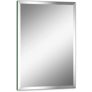 18"x24" Frameless Rectangle Wall Mirror with 1 inch Beveled Edge for Bathroom Vanity