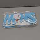 Winter Table Decor Wooden Snow and Snowman Blue Christmas Decorations for Office Desk Farmhouse Home Office Kitchen Shelves Decorative (Snow)