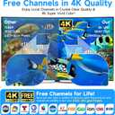 2400+ Miles Range TV Antenna for Smart TV, Upgraded Digital HD Antenna for HDTV Indoor/Outdoor with Amplifier and Signal Booster-Support 360Reception 4K 1080p for All Television-33ft Coax HDTV Cable