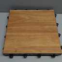 Greatmats Max Tile Vinyl Interlocking Wood Grain Tiles for Basement 14 Pack