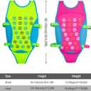 YOTAN Kids Swim Vest, Kid Swim Jacket and Buoyancy Swimming Aid, Modern Design Swimming Vest for Boys and Girls, Innovative Safety Comfort, Green (Large (77-110 lbs))