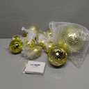 WILLBOND 12 Pack Disco Ball Mirror Ball with Hanging Ring for Fun Retro Disco Party Decorations Party Dj Lighting Effect Stage Props Game Accessories, 5.91", 3.94", 3.15", 2.36"(Gold)
