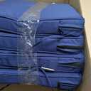 IPYNBAP Outdoor Chair Cushions Set of 4 -Waterproof Outdoor Seat Cushions for Patio Furniture, Patio Chair Cushion with Handle and Ties, Square Out Door Chair Pads,19" x 19" x 3", Navy Blue