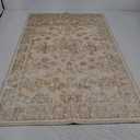 nuLOOM 2' x 3' Machine Washable Area Rug with Waterproof Spill Proof Surface, Non Slip Backing and Stain Resistant for Living Room, Bedroom, Kitchen, Dining Room, Sia Beige