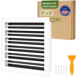 Modern AC Vent Cover 12x12, Premium Linear Slot Diffuser