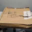 Alawooder 25 Inch Mobile Folding Desk - No Assembly, Pneumatic Sit-Stand, 29-42" Height Adjustable Rolling Laptop Desk with Hidden Wheels, 0-90 Tilt Top for Home Office, Craft & Study (Black)