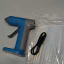 Tilswall Cordless Hot Glue Gun, Rapid 30s Preheat, Mini glue gun and sticks set with 2000mAh Type-C Rechargeable, Smart Power Off, 20 Premium Glue Sticks, Ideal for DIY Crafts, Gift Making Blue