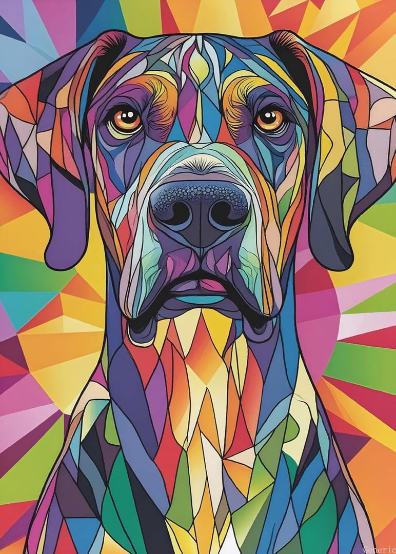 Puzzles for Adults 1000 Pieces Stained Glass American Great Dane Jigsaw Puzzles for Adult Toy Game Gift 20x28in