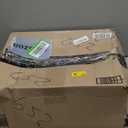 VASAGLE Blanket Ladder for Living Room, 5-Tier Wooden Ladder Shelf, Decorative Farmhouse Blanket Rack with Synthetic Leather Bag, Metal Hooks, Side Hooks, for Bedroom, Caramel Brown ULLS022K01