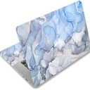 Laptop Decal Sticker Skin Cover, 11.6”12" 13" 13.3" 14" 15" 15.4" 15.6 inch Laptop Netbook Vinyl Skin Sticker Cover Art Notebook PC Protector (2 Wrist Pad Included), Removable Reusable, Blue Marble