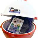 Hydration Station Float and Big Bobber Floating Cooler Bundle, Durable Inner Tube with Cup Holders & Mesh Bottom, Portable Drifter Cooler, Keeps Drinks Cold for Tubing, Boating & Outdoor Fun, 13.875" x 13.875"