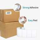 Labelchoice 3-Proof 2"x1" Direct Thermal Barcode Labels Rolls for Zebra LP2824 ZD411 ZD410 ZD421 ZD420 GK420D, 12 Rolls 15600 Pcs Waterproof Return Address Label Used with Rollo MUNBYN Desktop Printer
